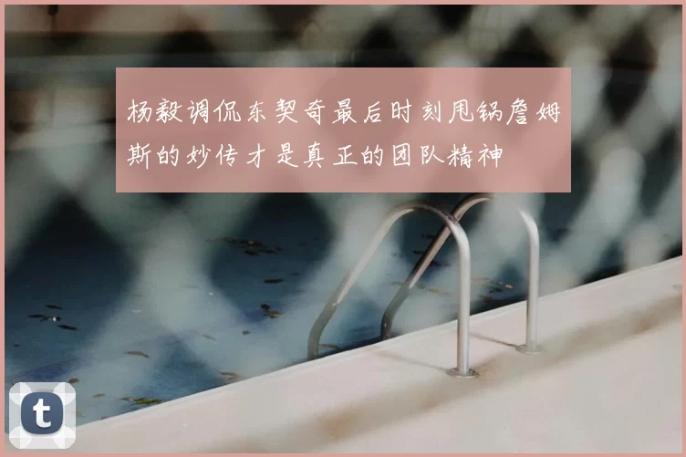 杨毅调侃东契奇最后时刻甩锅詹姆斯的妙传才是真正的团队精神