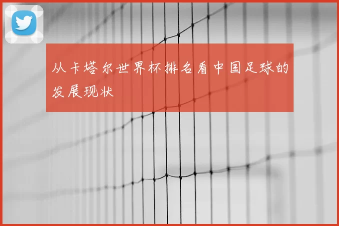 从卡塔尔世界杯排名看中国足球的发展现状